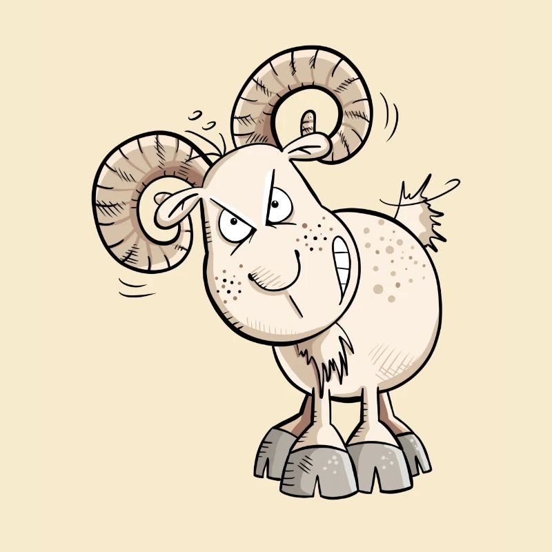Kein Bock Widder I Schaf I Ziegen Bock I Goat