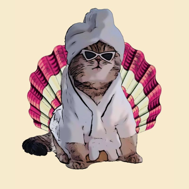 cool cat in spa