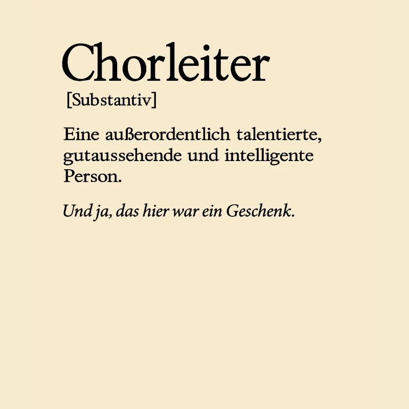 Chorleiter Orchester Dirigent Chorleitung Chor
