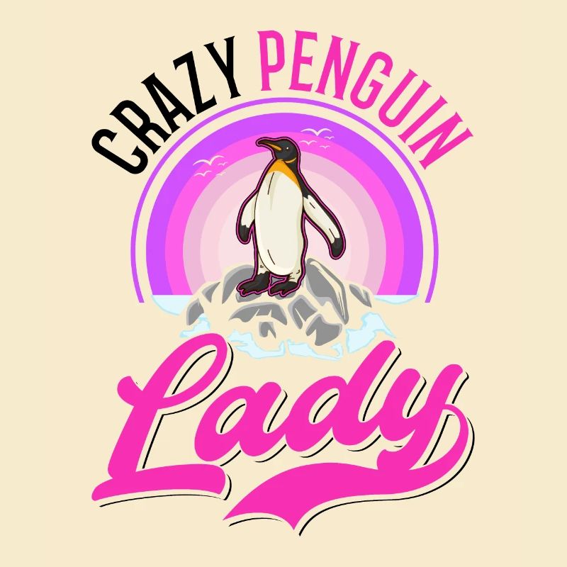 Crazy Penguin lady Pinguin