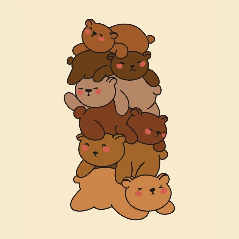 Bears Stack Cute Bear Anime Bears