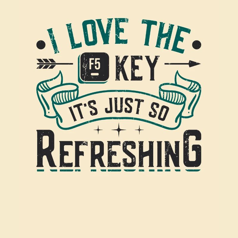 F5 key is refreshing, funny web designer