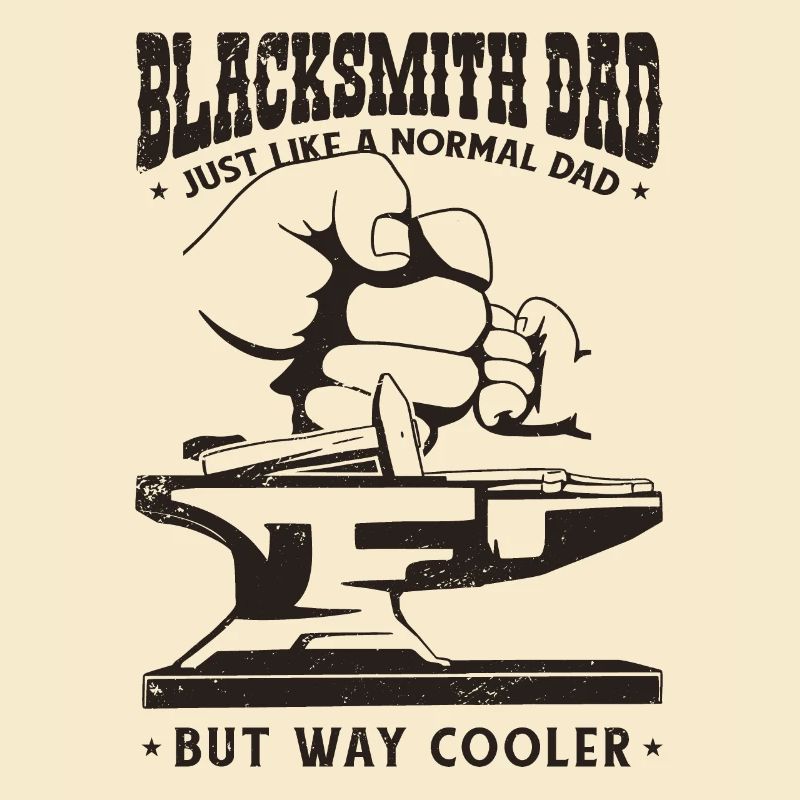 Blacksmith Dad Cool Anvil Blacksmith Papa