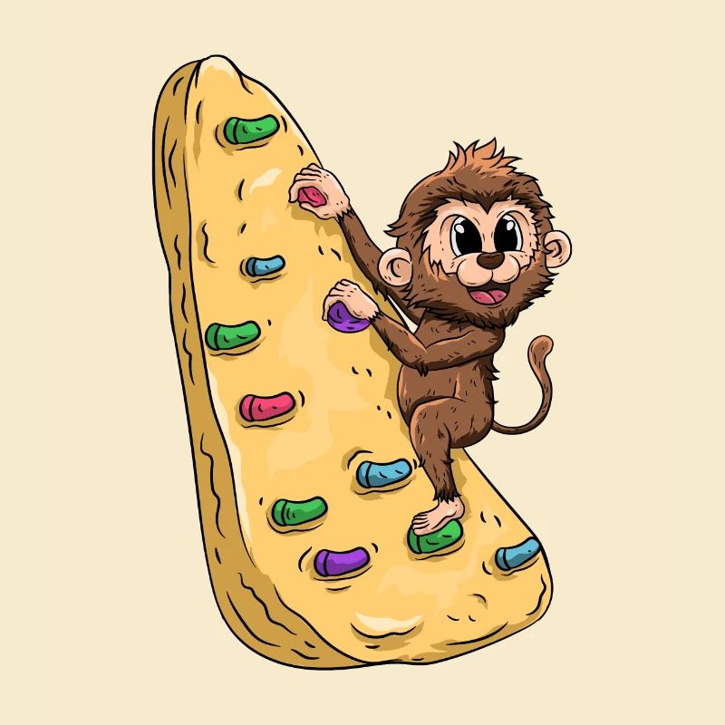 Klettern Affe Bouldern