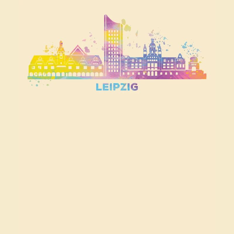 Leipzig Skyline Coloré Leipzig Uniriese