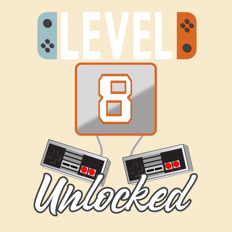 Level 8. Unlocked Gamer Gift Idea