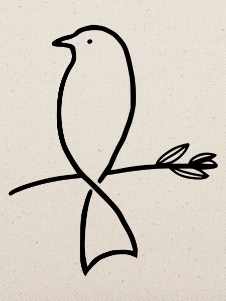 Vogel auf einem Ast