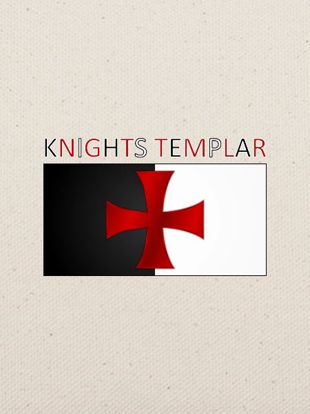 Knights Templar Templer Kreuz Banner