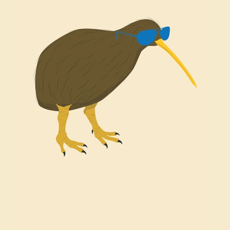Kiwi Vogel Mit Sonnenbrille