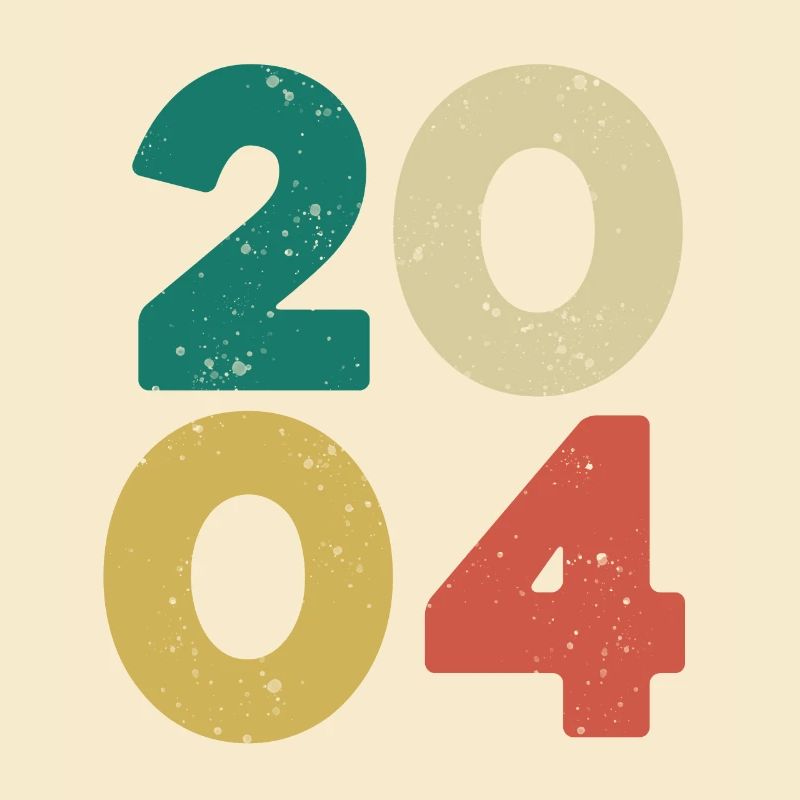 2004 - Millésime 2004 Rétro Vintage