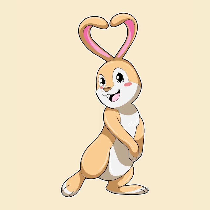 Rabbit with heart