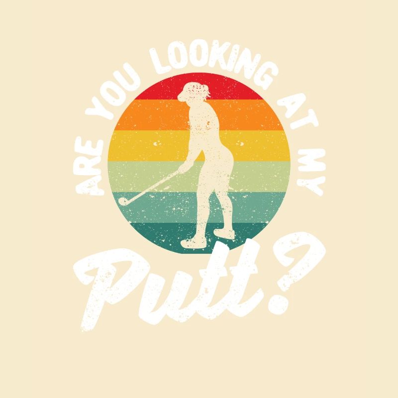 Golf-playing lover Funny golfer
