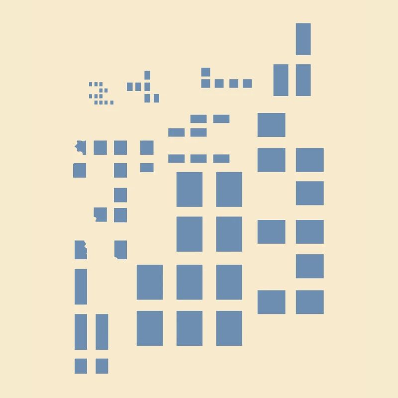 Pixel Pixelworld Abstract City Kypto Style Pattern
