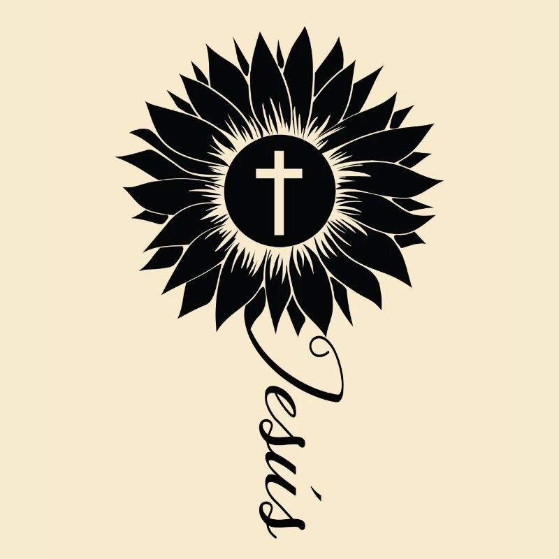 Jesus Religion Gott Glaube Geschenk Sonnenblume