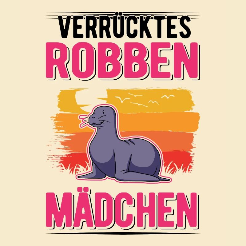 Verrücktes Robbe Mädchen Seelöwe