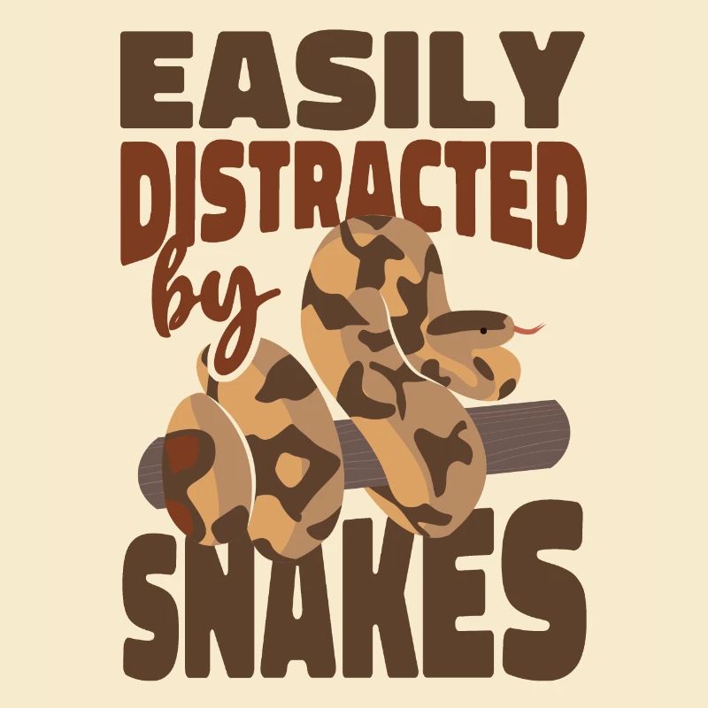Serpent facilement distrait par