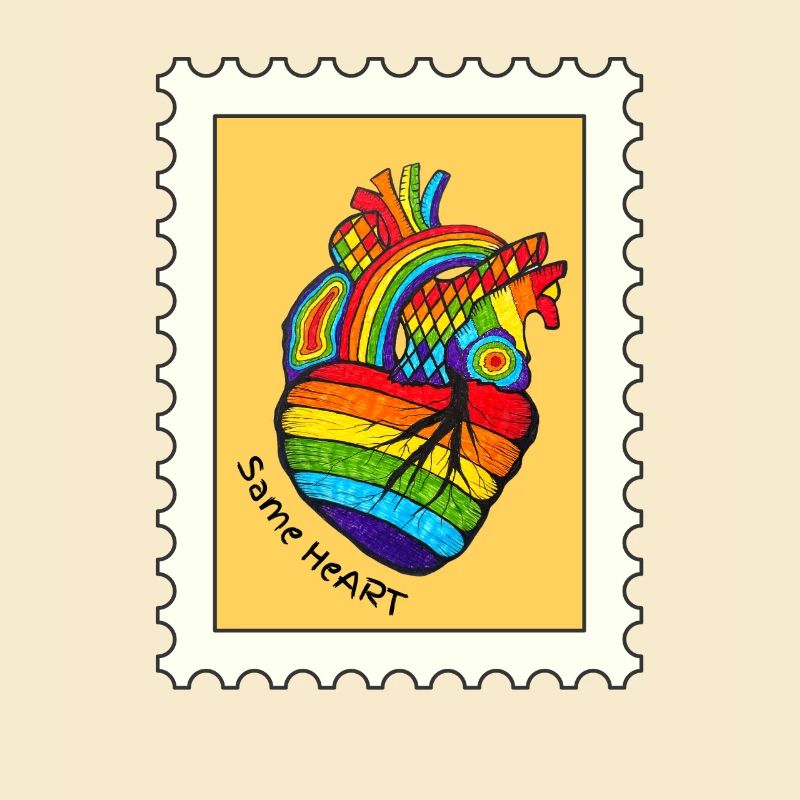 Regenbogenherz .