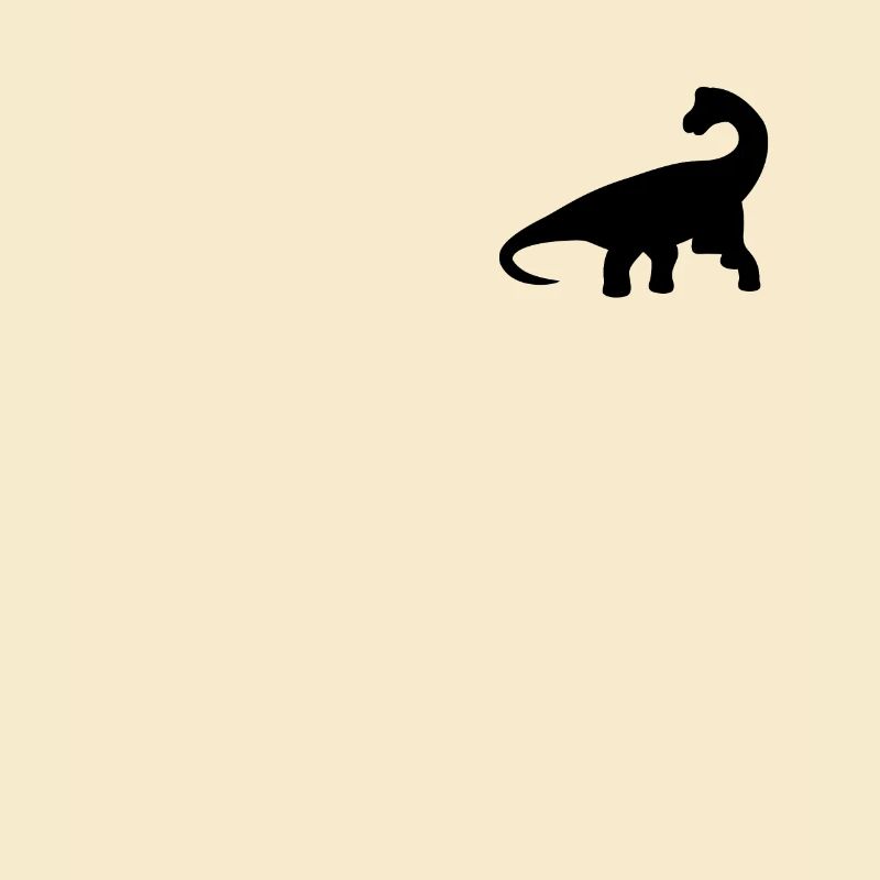 Abzeichen - Niedlicher Dinosaurier Brachiosaurus