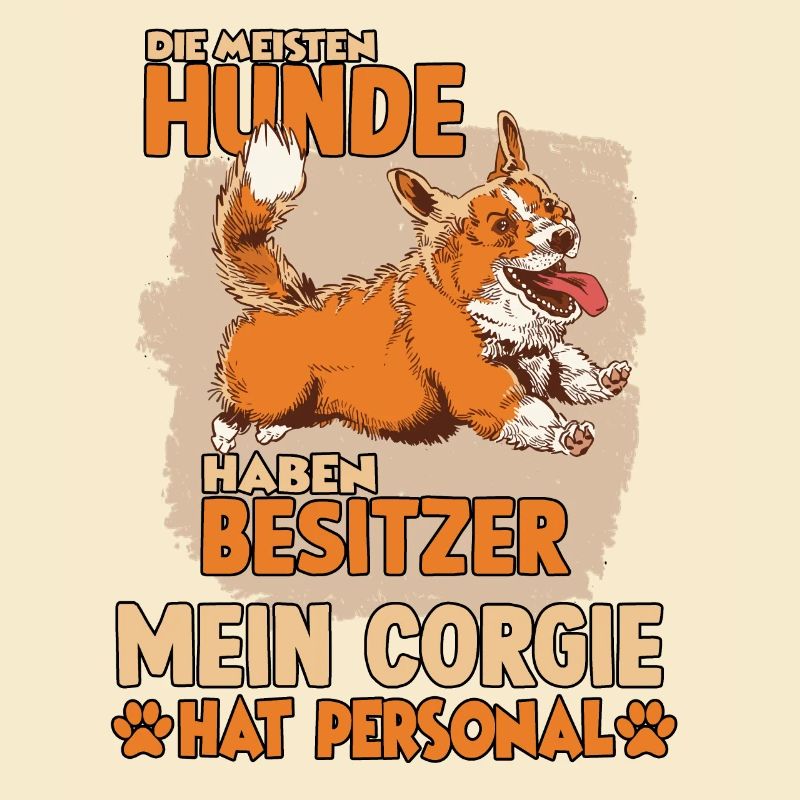 Corgi Gassi Witziges Hundehalter Welsh Corgi