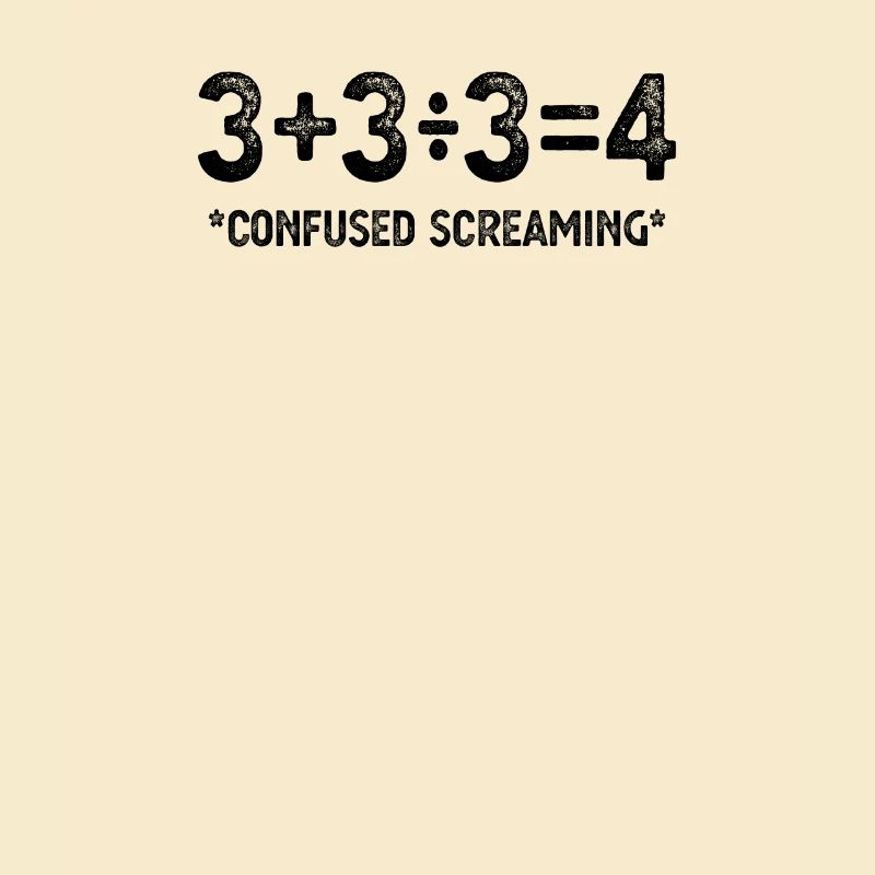 Drôle de formule mathématique, cris confus, nerd drôle