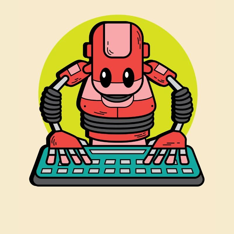 Funny Robot Computer Technician Poison