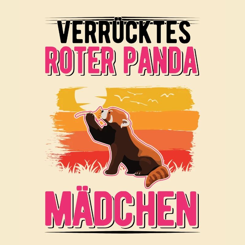 Verrücktes Roter Panda Mädchen