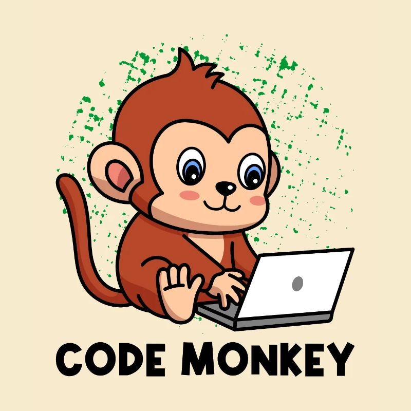 Code Monkey Programming Coder Computer Geek Develo