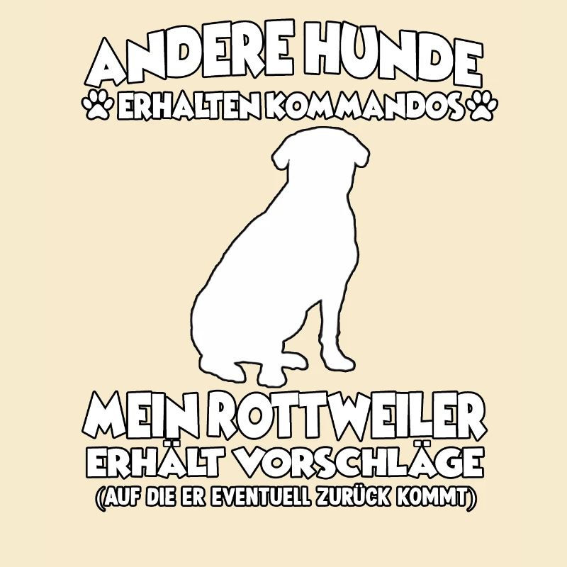 Witziges Rottweiler Hundetraining Hundebesitzer