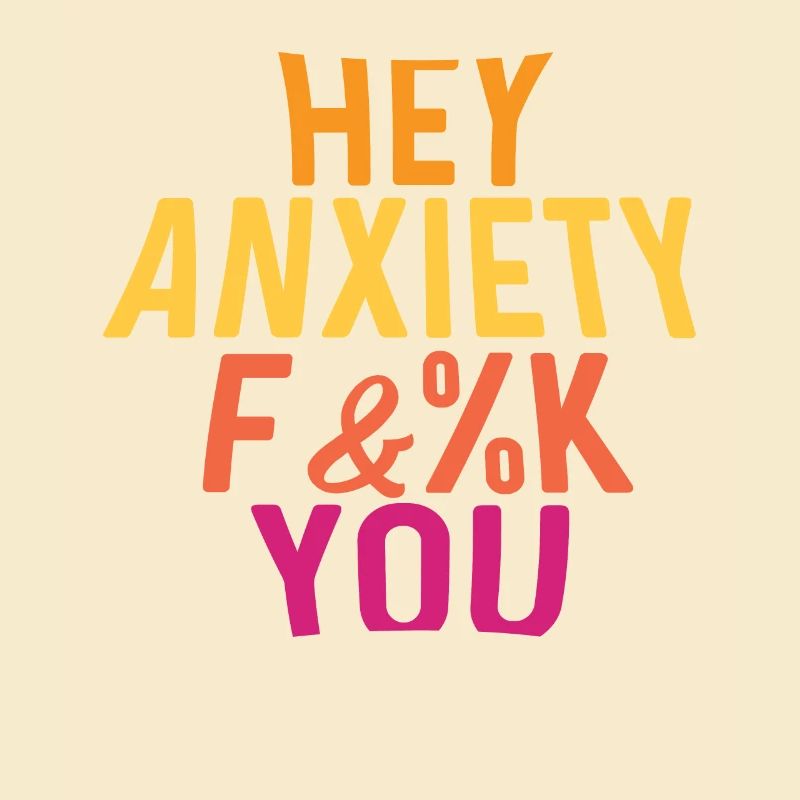 Hey Angst Ängstlich oder ängstlich. Geschenk