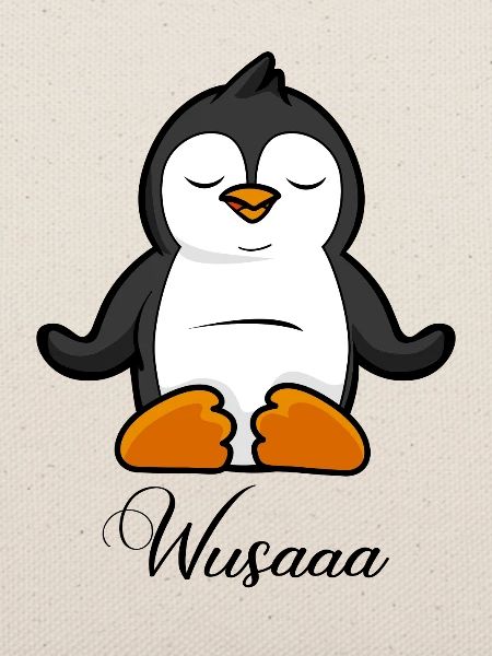 Auszeit Durchatmen Wusaaa Pinguin