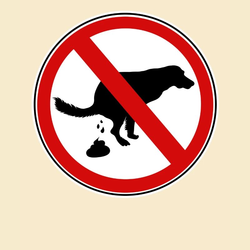 Hunde scheiße Verbotsschild