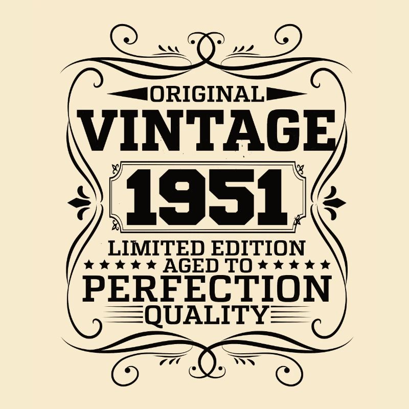 Vintage 1951 Édition Limitée Originale