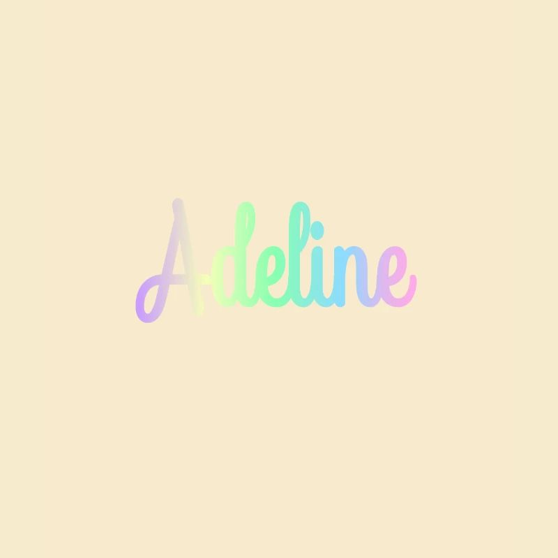 ADELINE Rainbow Minimalist Cursive