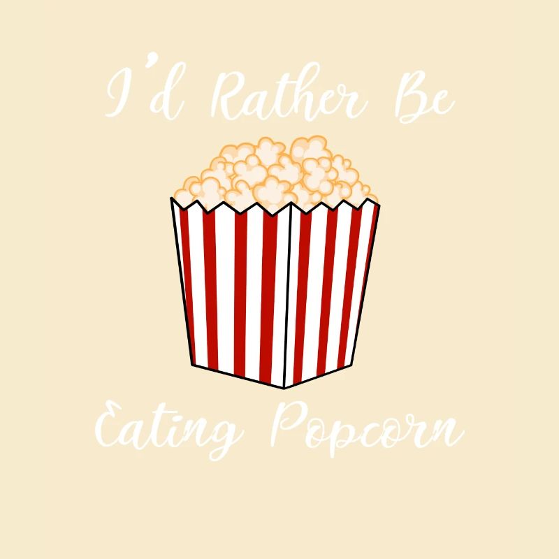 Manger du pop-corn ironique disant Popcorn Chef