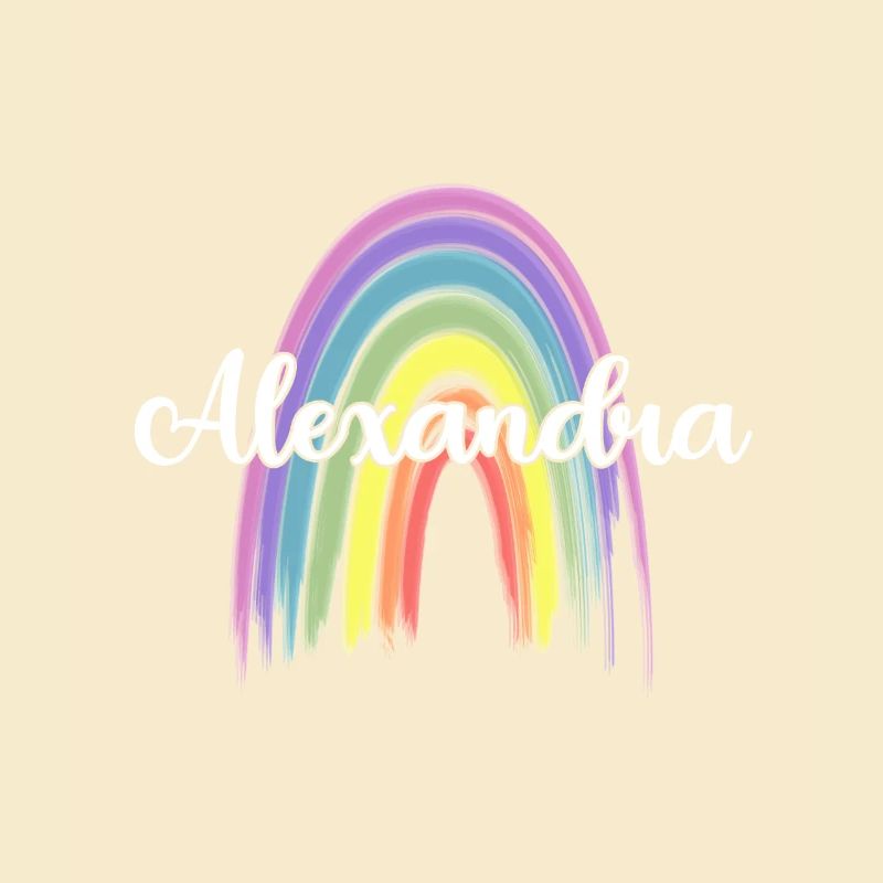ALEXANDRA Rainbow Cursive