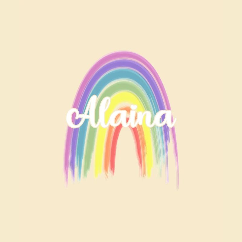 ALAINA Arc-en-ciel Cursive