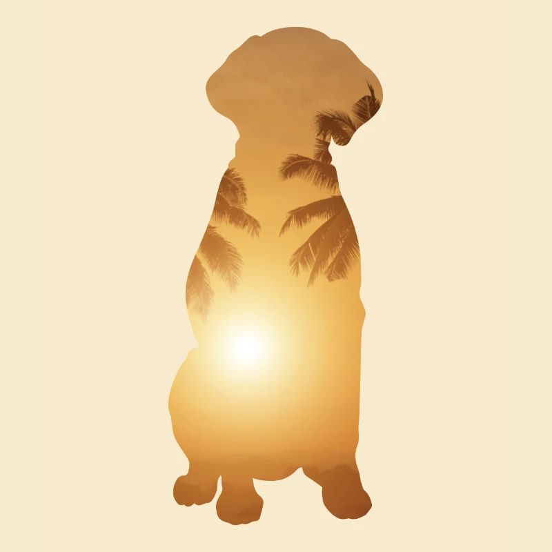 Summer Beach - German pointer