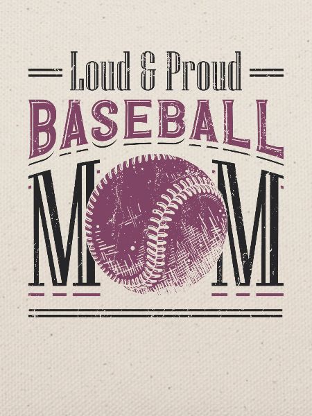 Laut und stolze Baseball-Mutter