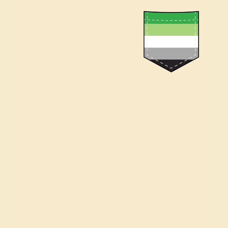 LGBTQ Aromantic Pride Flag Pocket