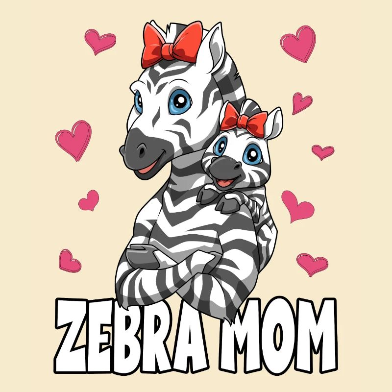 Zebra Mama Muttertag Mom Mutter für eine Mama