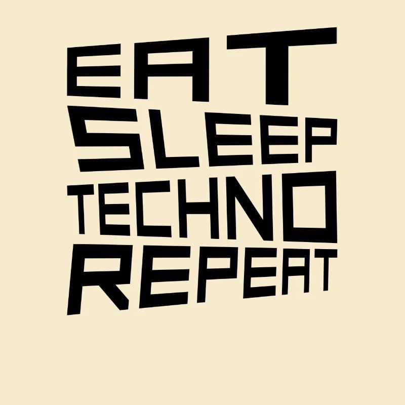 manger du sommeil techno répéter