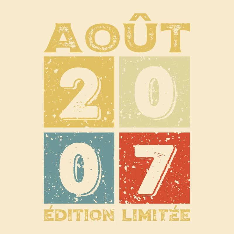 Août 2007 Original Idée Cadeau Anniversaire