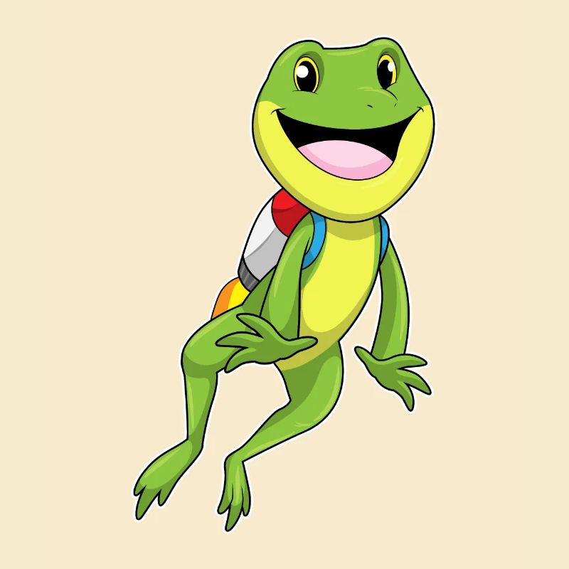 Frosch mit Jetpack
