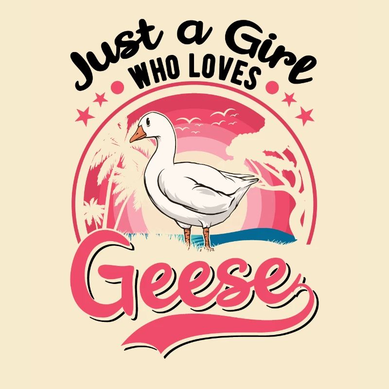 Gänse Mädchen Gänsezüchter Gans