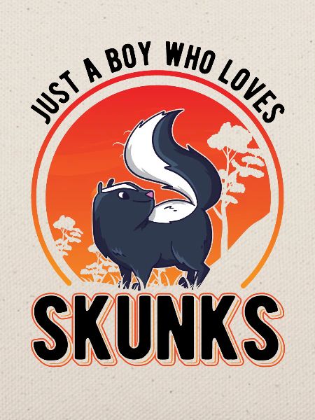 Stinktier Junge Skunk