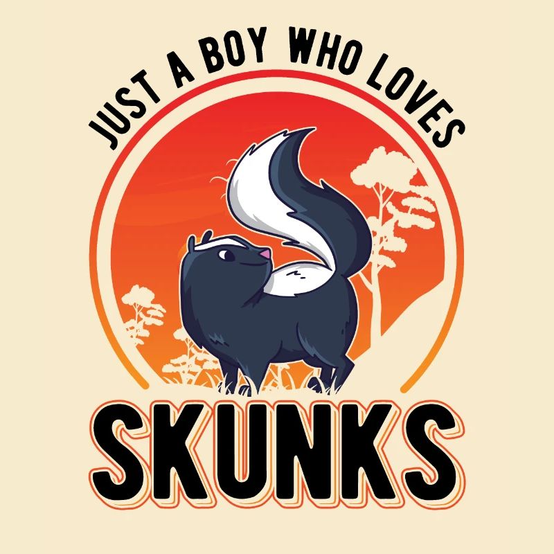 Stinktier Junge Skunk