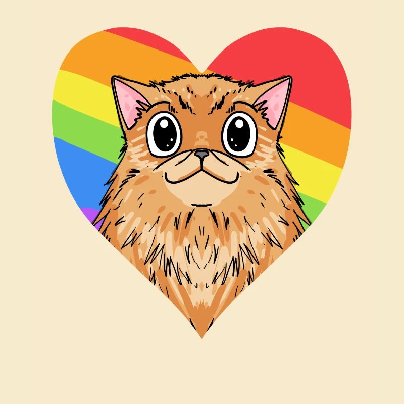 CHAT LGBT Chat Persan Arc-en-ciel