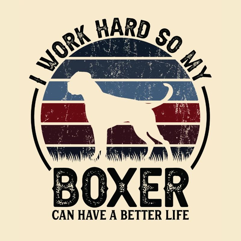 Arbeiten Sie Hart - Retro -Boxer