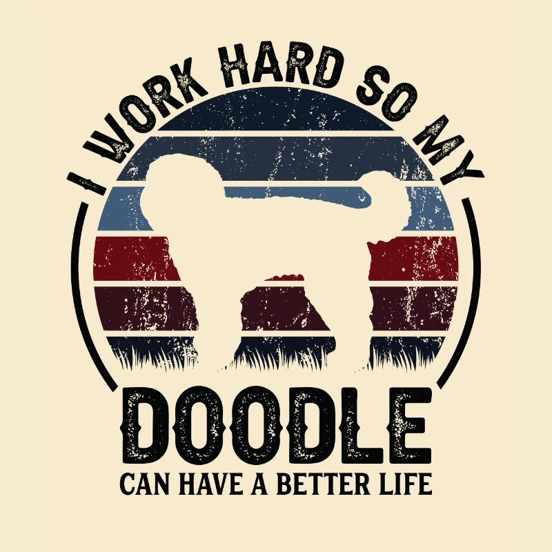 Work Hard - Retro Doodle