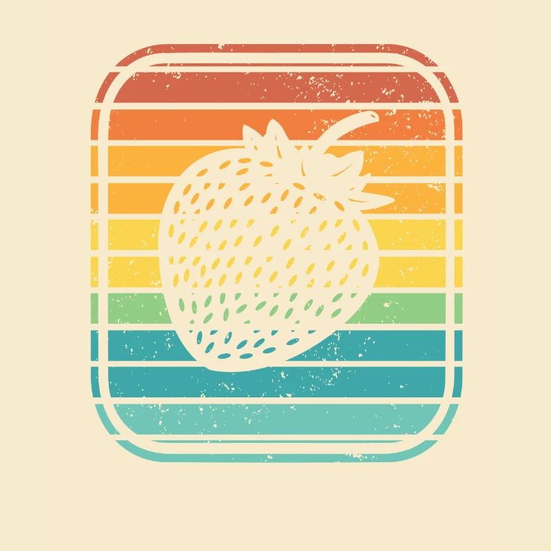 Strawberry Fruit Lover Retro Healthy Gift idea